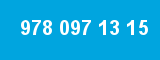 978 097 13 15 978 097 13 15